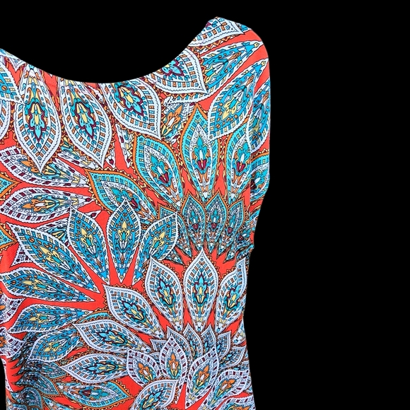 Enfocus Studio Patterned Mini Dress Women Size 14 - Picture 13 of 16